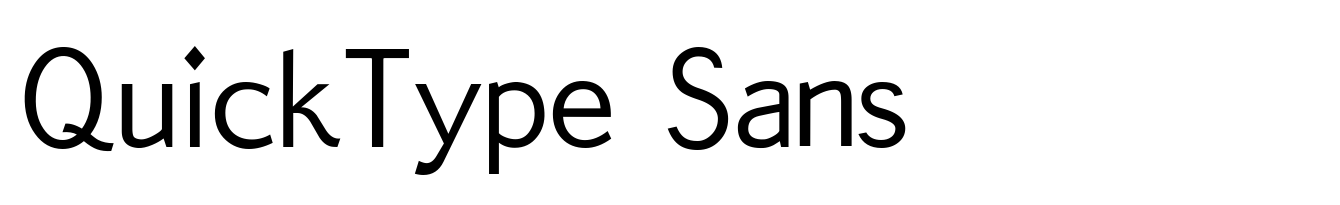 QuickType Sans